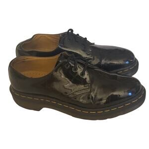 Dr. Martens 1461 Airwair Black Patent Leather Oxford Shoes Women Size 7